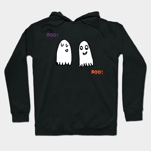 Cute Halloween ghost Hoodie by bruxamagica